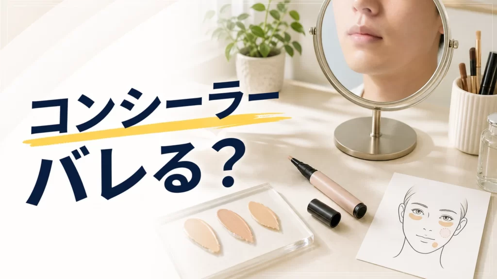 メンズのコンシーラーはバレる？自然に見せる5つのコツを解説のアイキャッチ