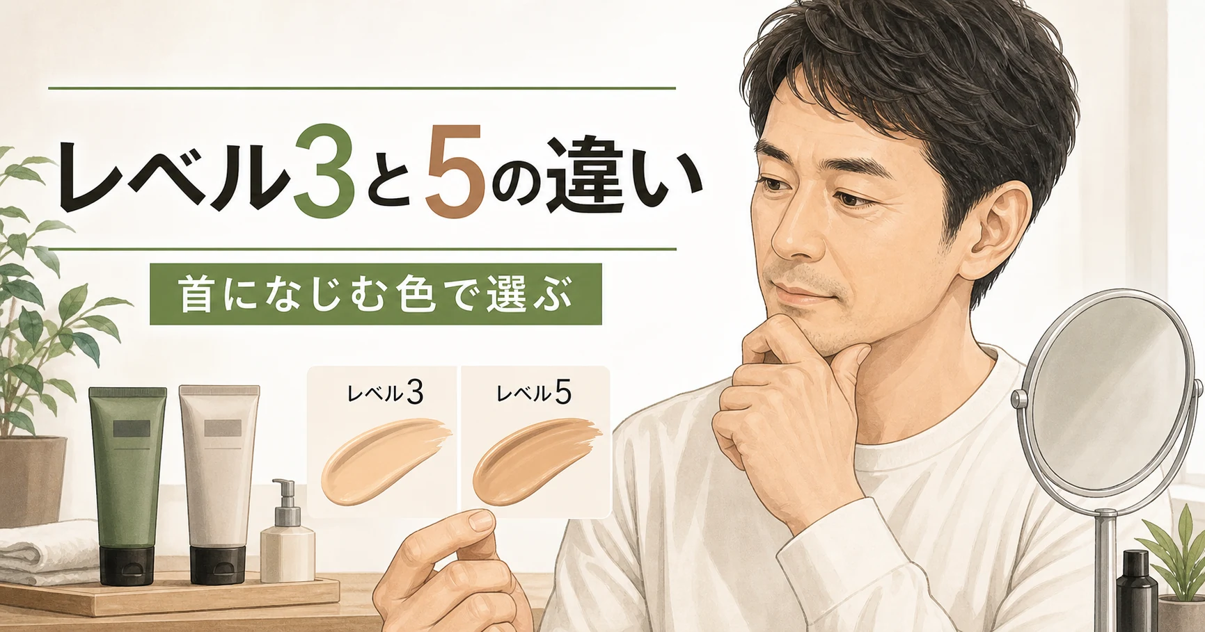 uno BBクリームのカラーレベル3と5の違いは？色選びと見分け方のアイキャッチ