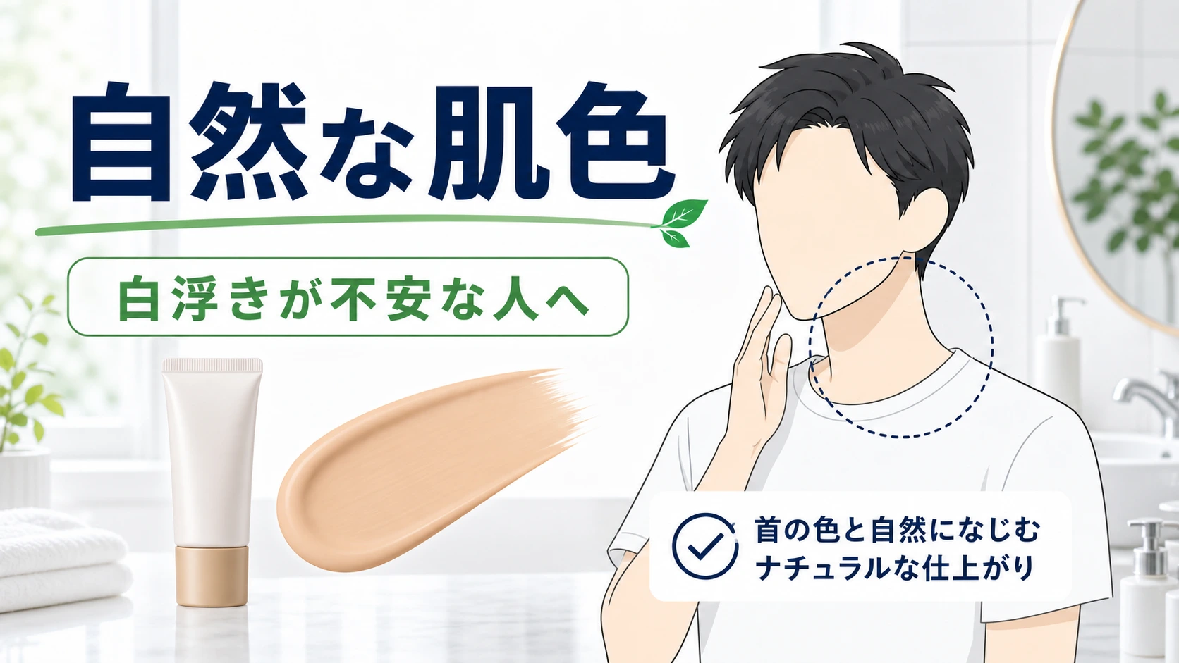 キュレルBBクリームの自然な肌色が向きやすい人を整理した図解