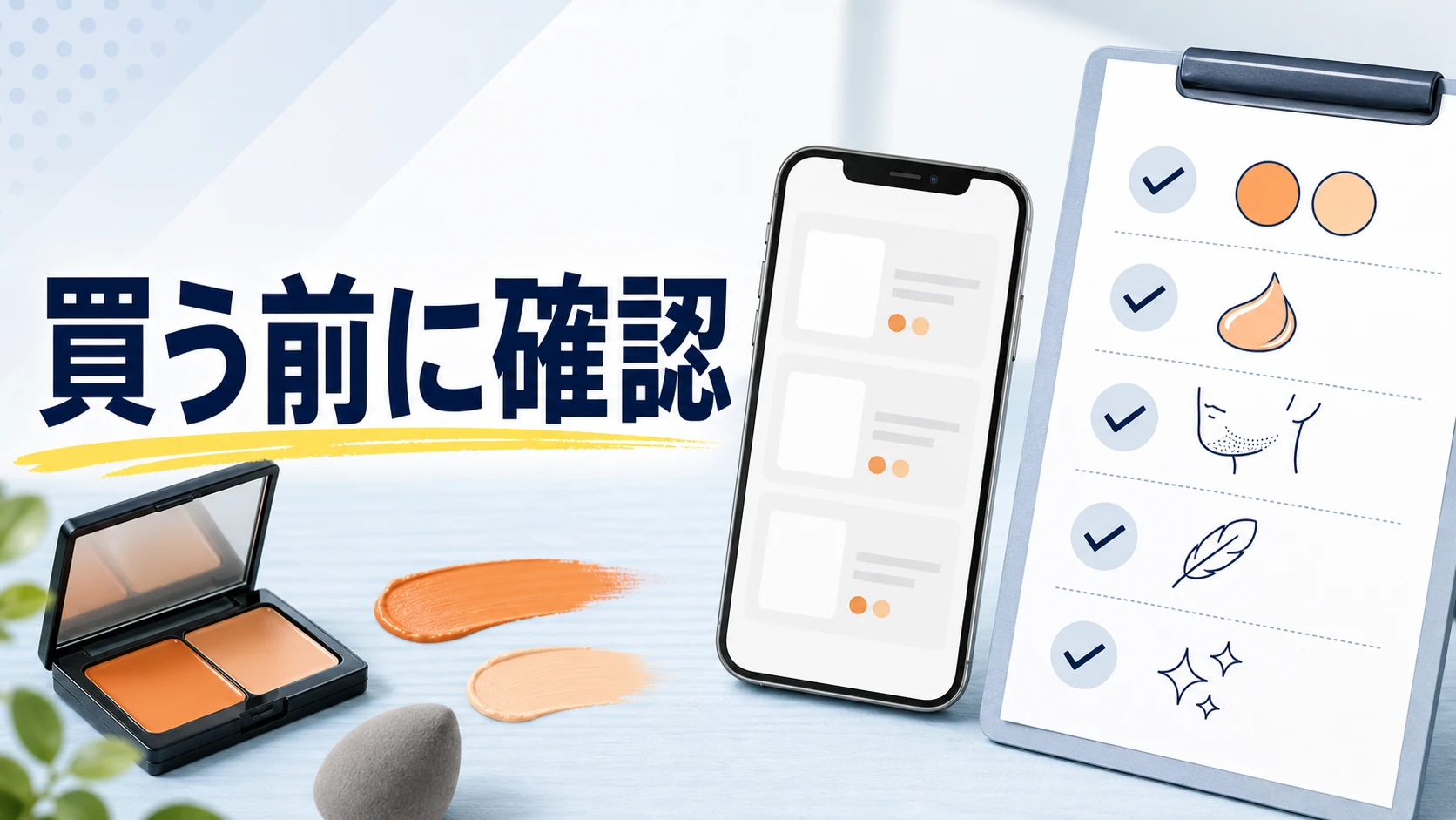 楽天で青髭向けコンシーラーを選ぶ時の確認ポイントを整理した図解