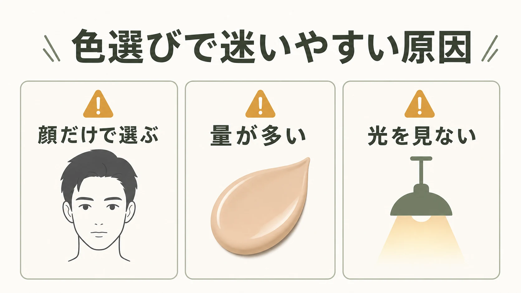 カラーレベル選びで失敗しやすい原因を整理した図解