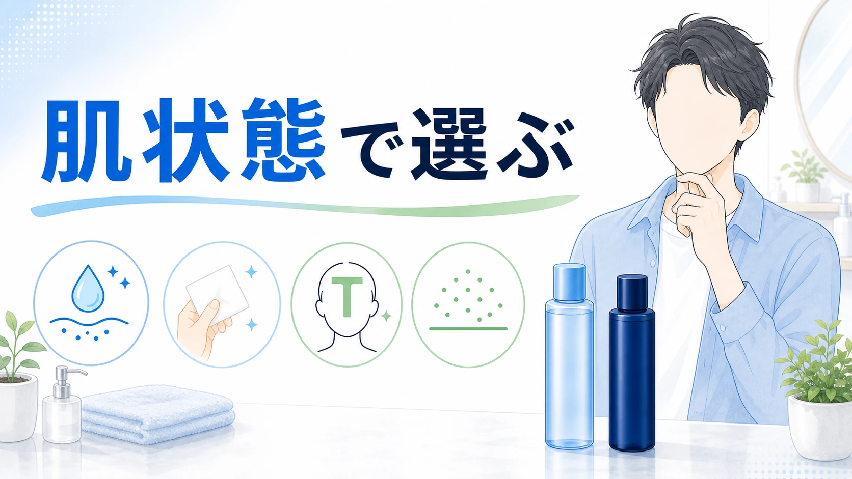 アクネス化粧水はクリアとパウダーを肌の状態で選ぶまとめ図解