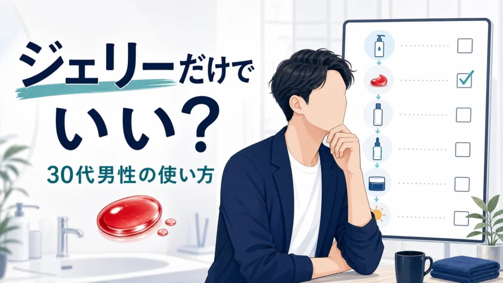 アスタリフトジェリーだけでいい？効果を急ぐ30代男性が見るべき使い方のアイキャッチ