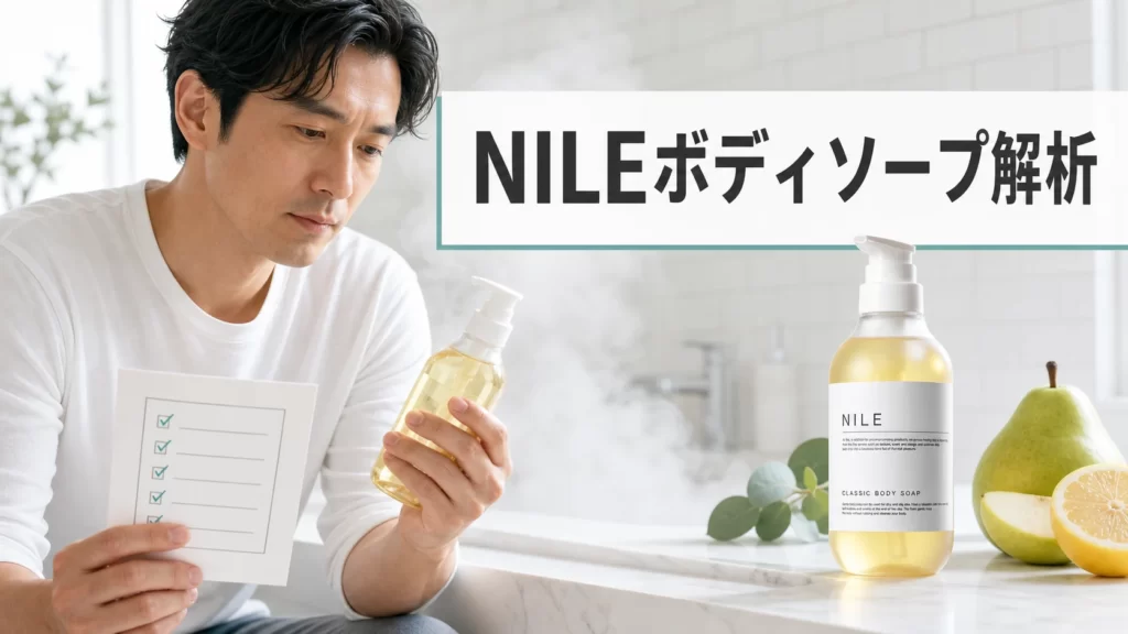 NILEボディソープを解析！成分と口コミを見る前に知りたい注意点のアイキャッチ