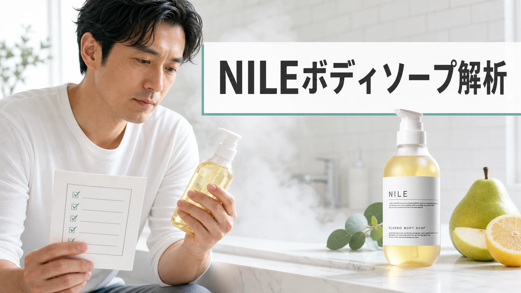 NILEボディソープを解析！成分と口コミを見る前に知りたい注意点のアイキャッチ