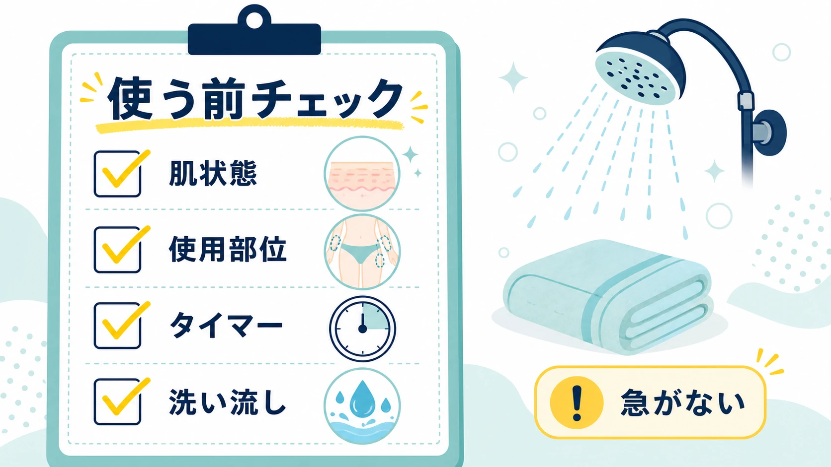 BSTEP除毛クリームを使う前に確認したい肌状態や説明書を整理した図解