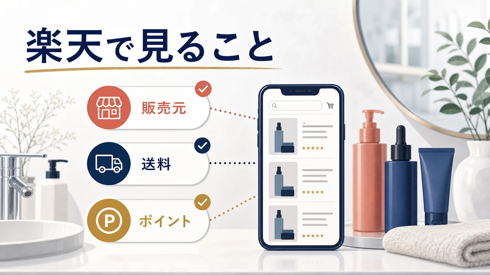 楽天でアスタリフトを買う時に見るポイントの図解
