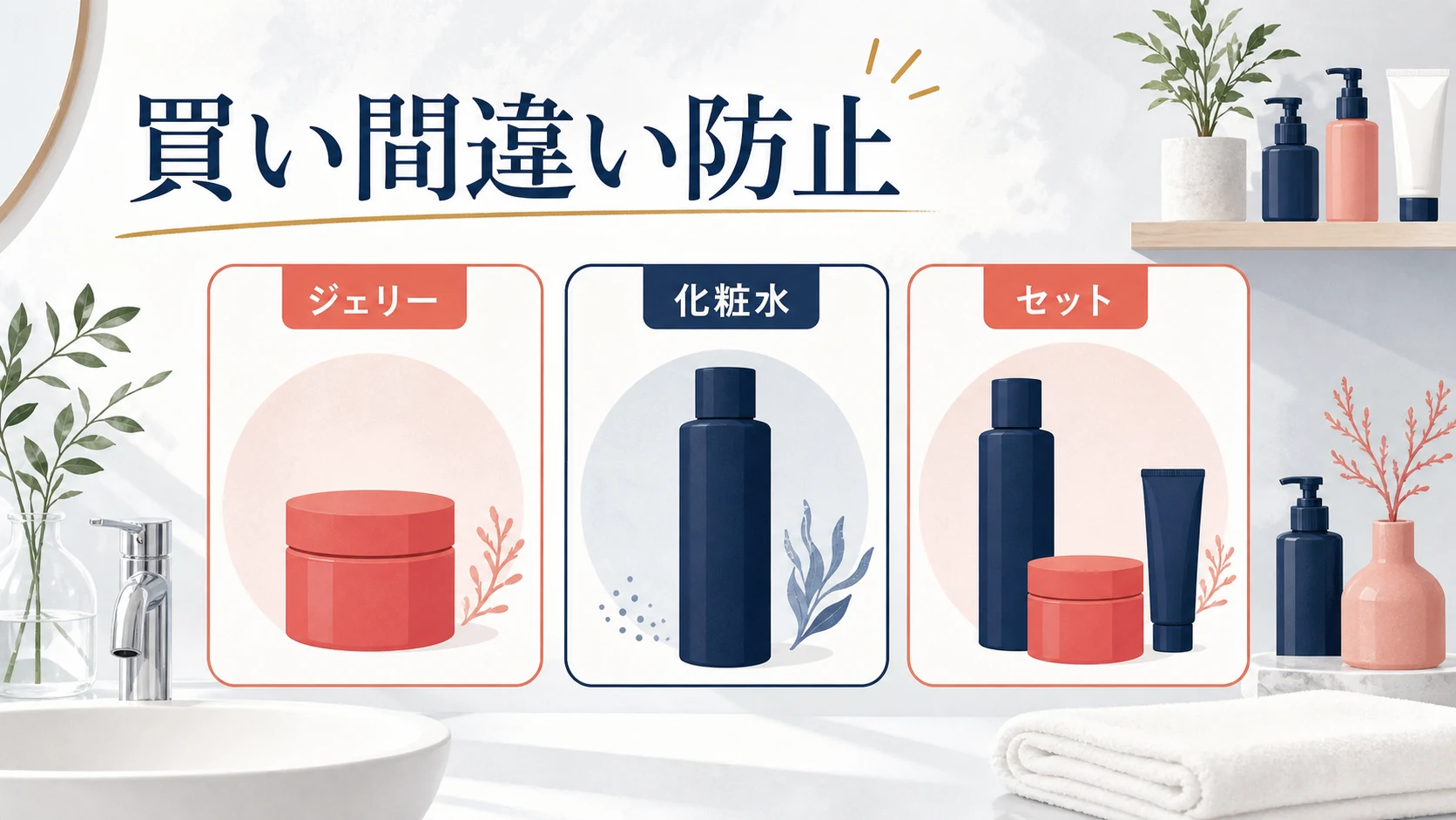 アスタリフトのジェリーや化粧水を買い間違えないための確認リスト図解
