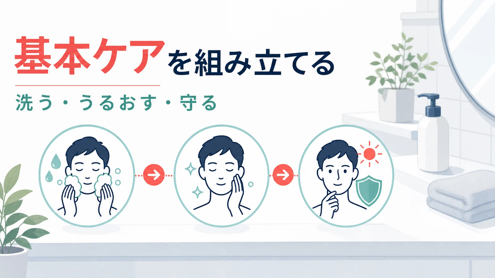 アスタリフト以外も含めてスキンケアを組み立てる図解